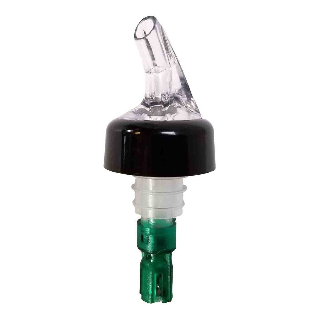 4243A - Tablecraft - Proper Pour™ 3/4 oz Clear with Green Dip Tube