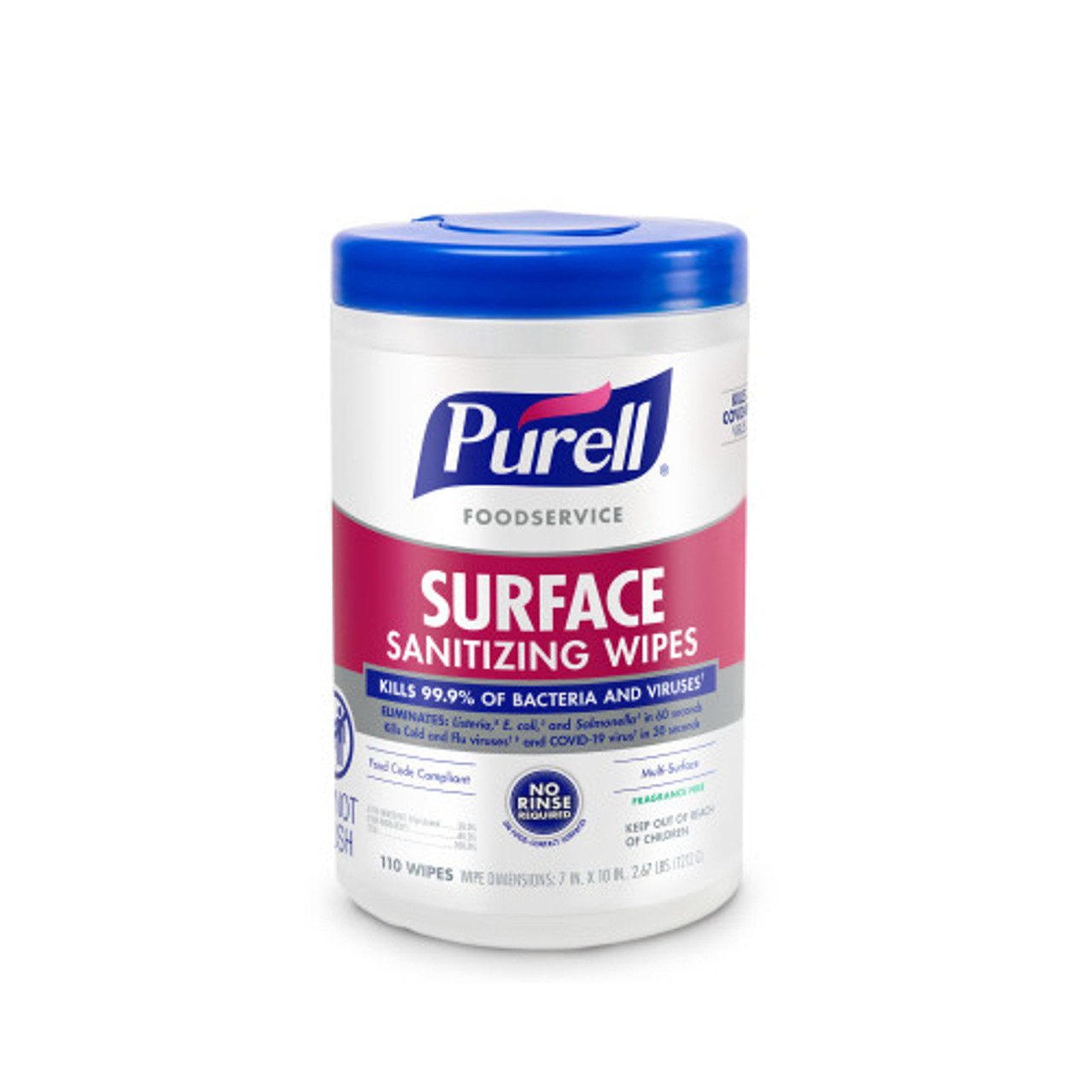 9341-06 - Purell - 110 ct Foodservice Surface Sanitizing Wipes - 6 Per Case
