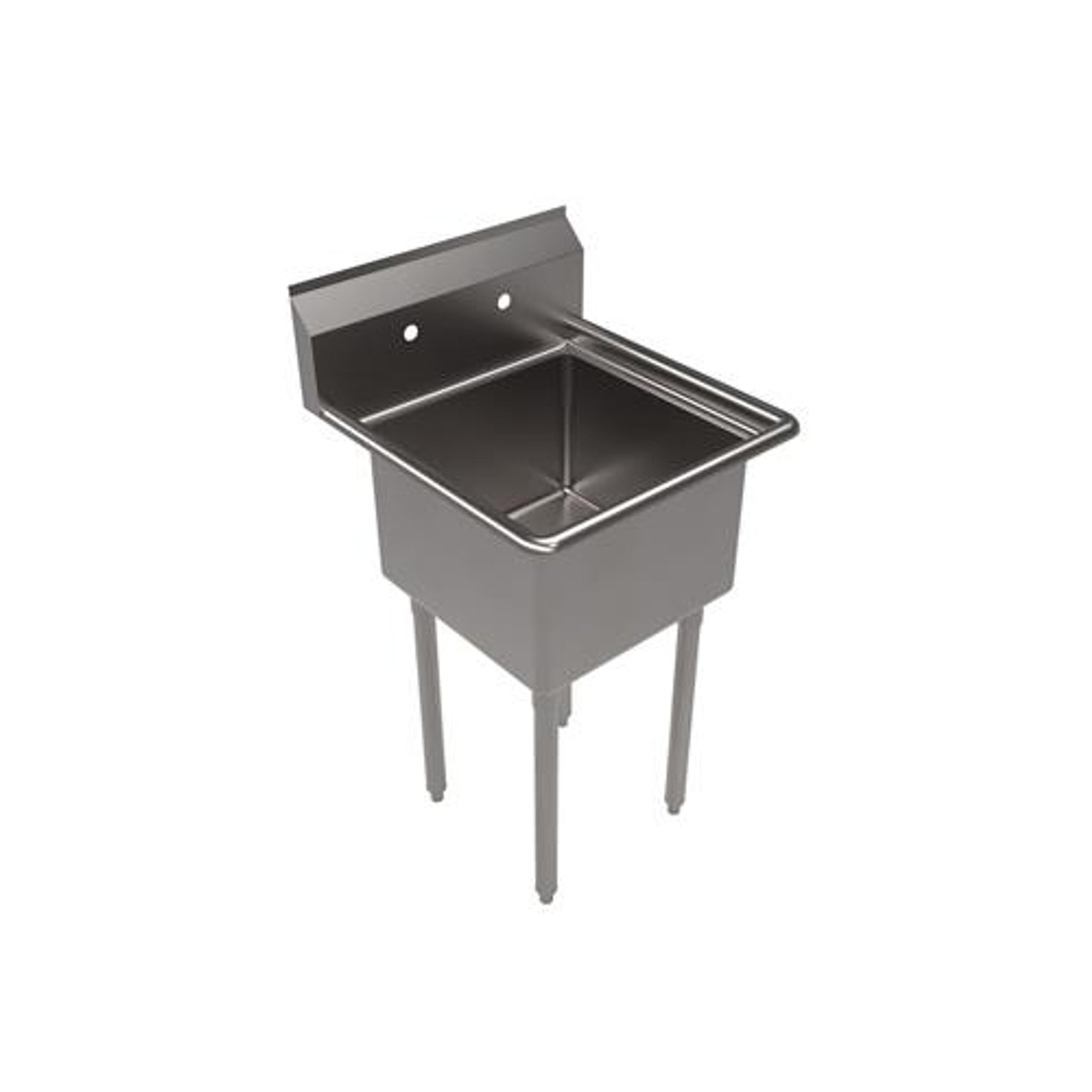 BKS-1-18-12 - Bk Resources - 18 in x 18 in x 12 in 1 Compartment Sink with No Drainboard