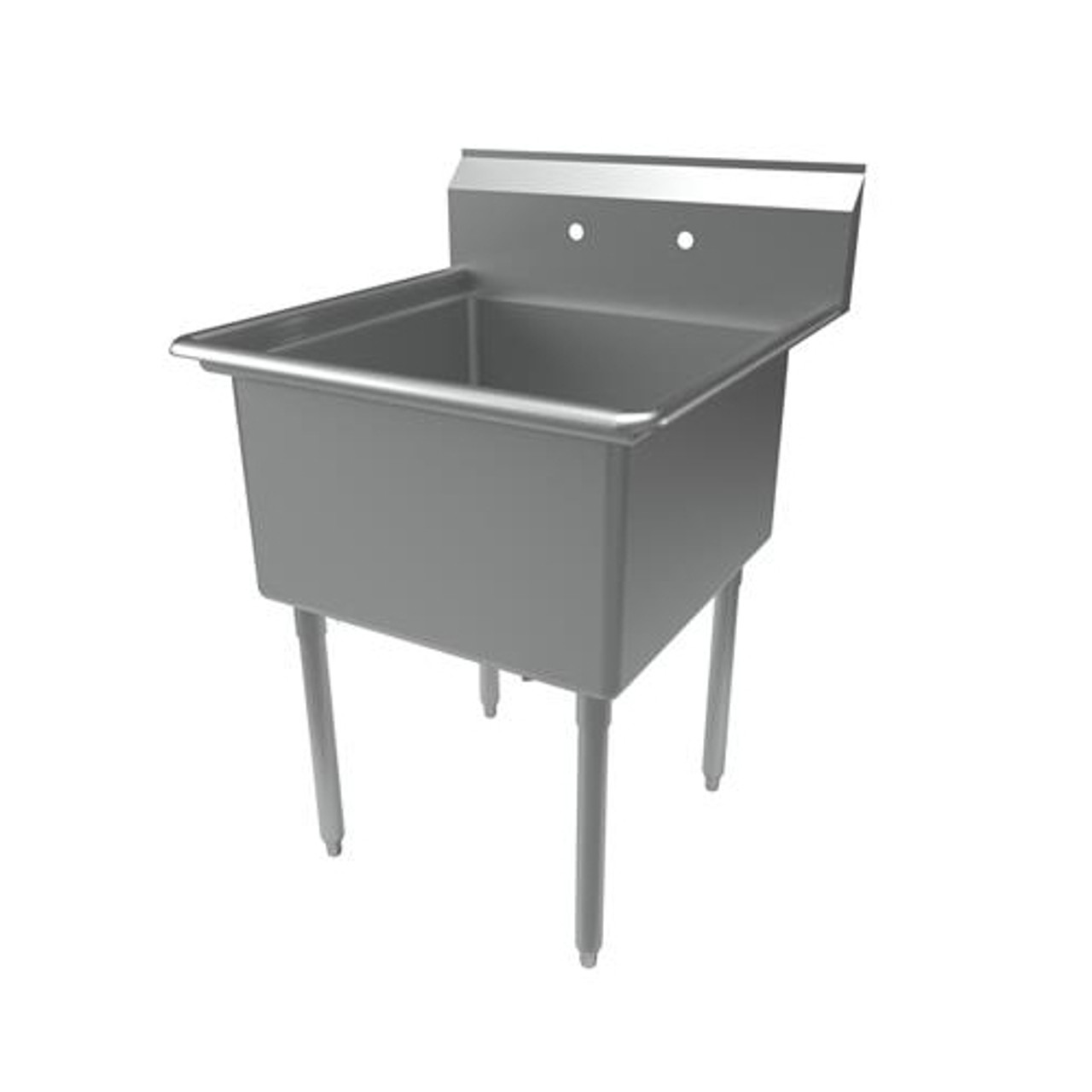 BKS-1-24-14 - Bk Resources - 24 in x 24 in x 14 in 1 Compartment Sink with No Drainboard