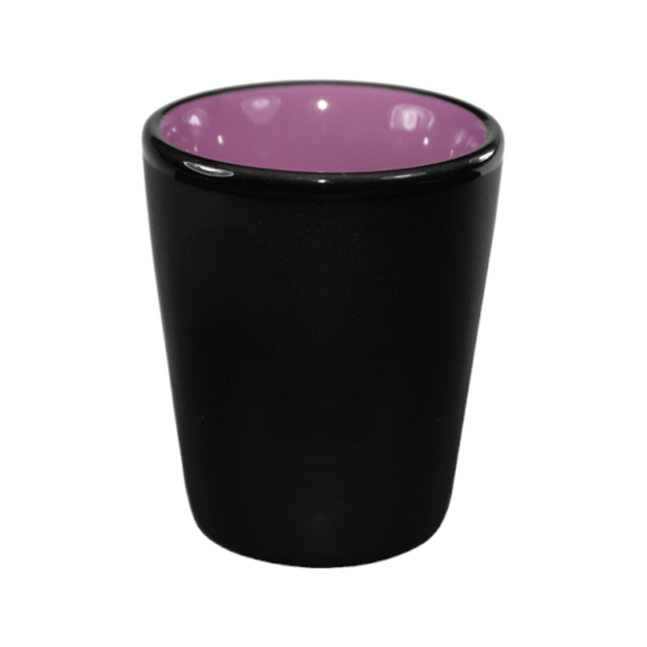 81122-2583/05MF-05C - International Tableware - 1 1/2 oz Hilo® Black with Purple Shot Cup