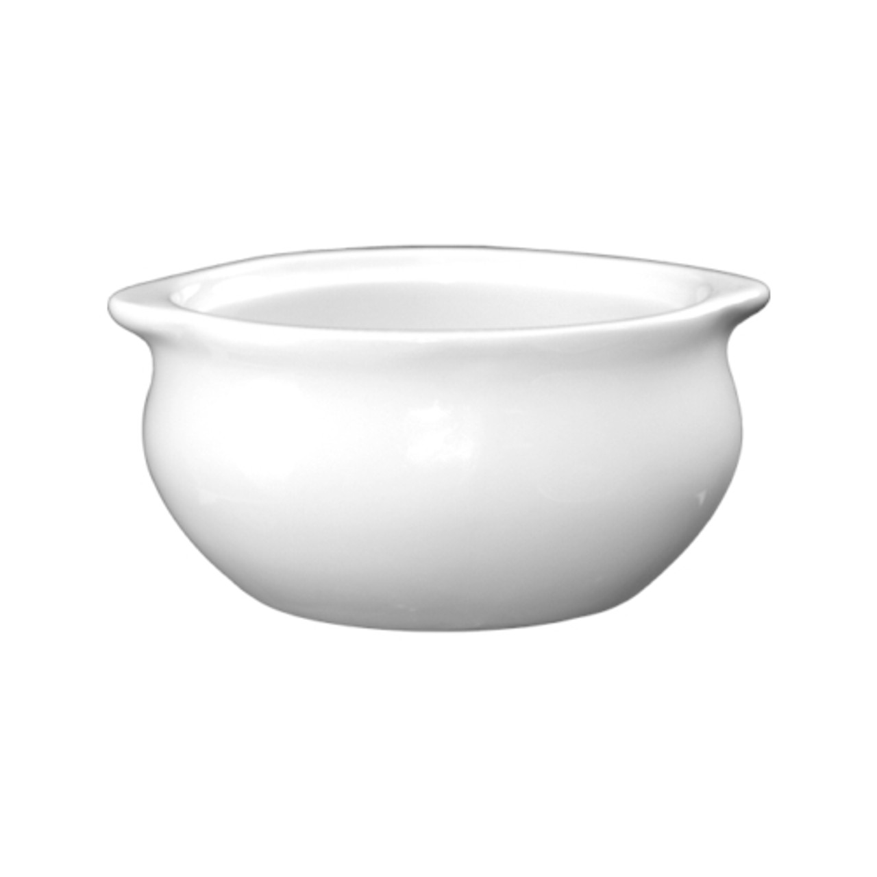 OSC-12-EW - International Tableware - 12 oz European White Onion Soup Crock