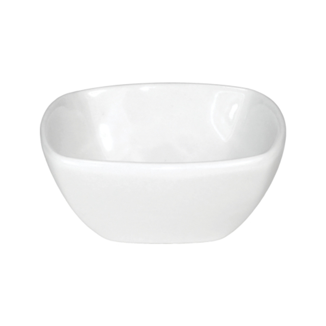QP-30 - International Tableware - 2 oz Quad™ European White Square Sauce Dish