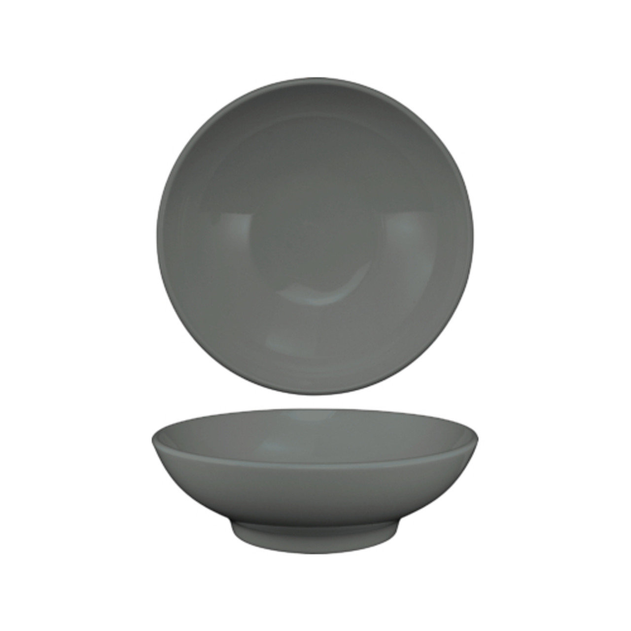 TN-210-MG - International Tableware - 60 oz Torino™ Coupe Matte Grey Vegetable/Serving Bowl