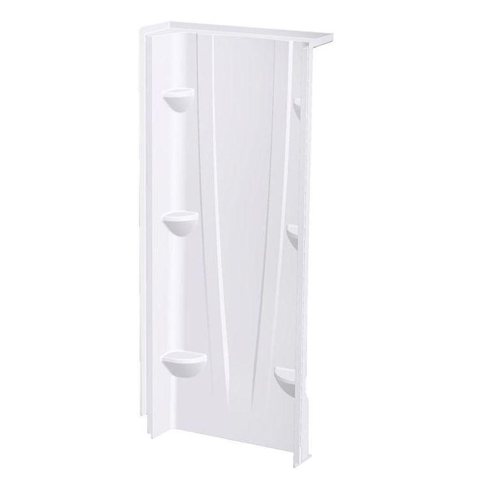 A2 8 in. x 32 in. x 74 in. 1-piece Direct-to-Stud Shower Wall Panel in White