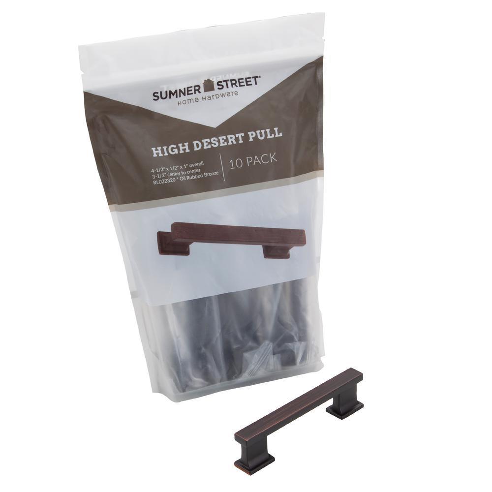 High Desert 3-1/2 in. Oil Rubbed Bronze Drawer Pull (10-Pack)
