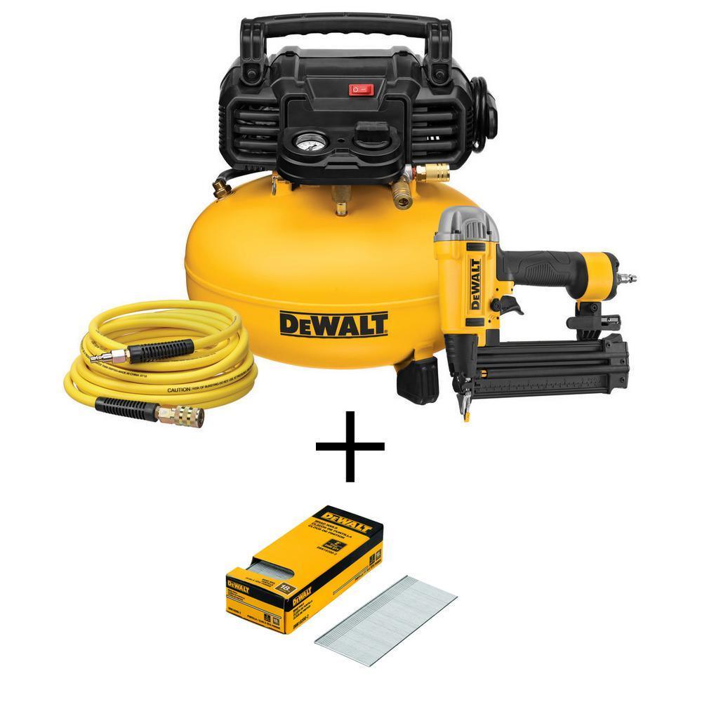 6 Gal. 18-Gauge Brad Nailer and Heavy-Duty Pancake Electric Air Compressor Combo Kit (1-Tool) with 2 in. x 18-GA Brads