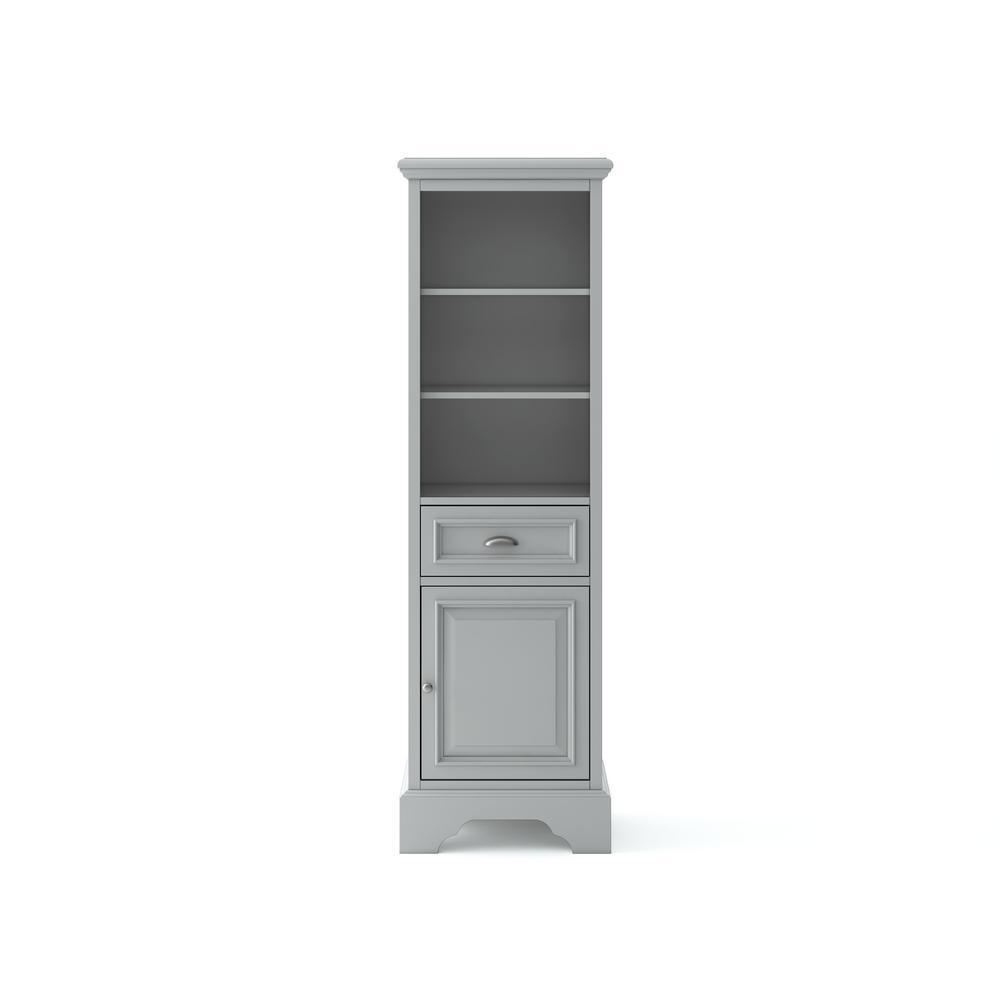 Sadie 20 in. W x 14 in. D x 64.5 in. H Bath Linen Cabinet in Dove Grey