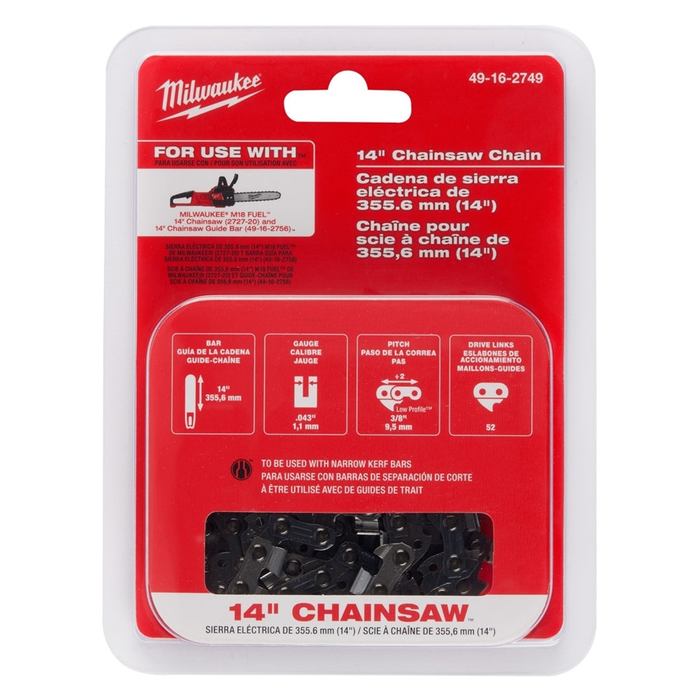 Milwaukee 49-16-2749 14 in. Chainsaw Chain