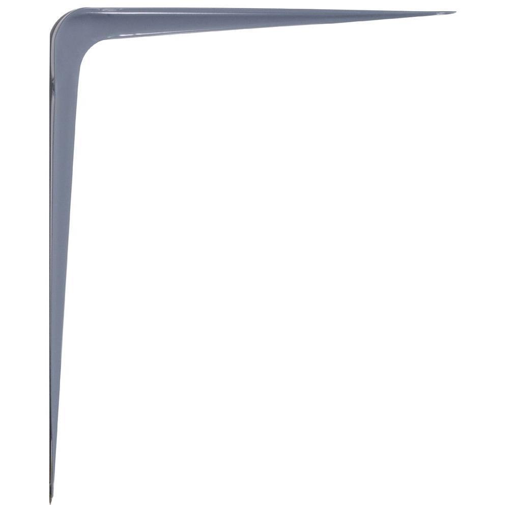 8 in. x 10 in. Gray Shelf Bracket (20-Pack)