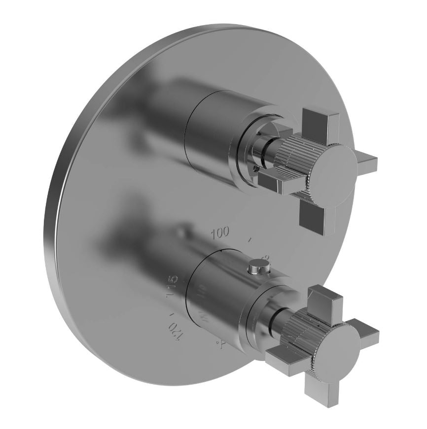 Newport Brass 3-3243TR Pardees 1/2" Round Thermostatic Trim Plate With Handle