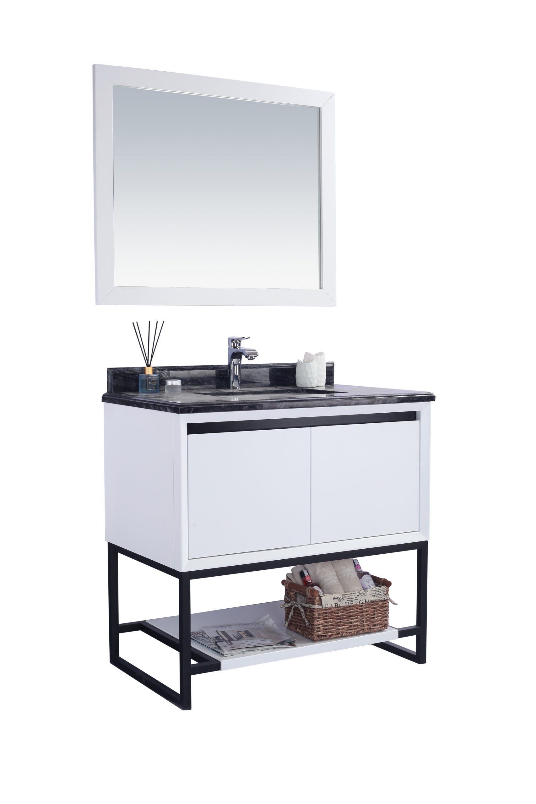 Laviva 313SMR-36W Alto 36" Bathroom Vanity with Countertop