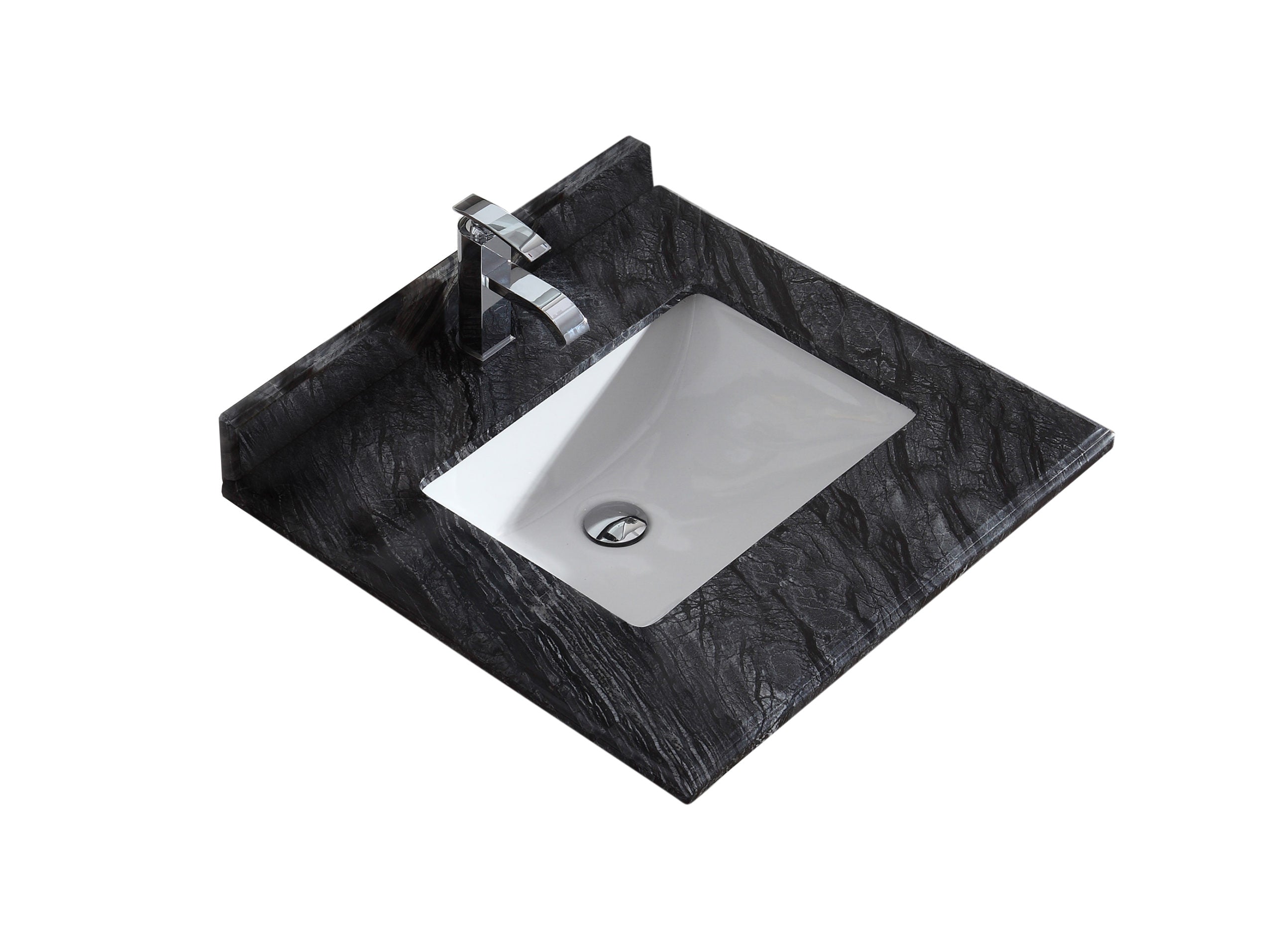 Laviva Forever Single Hole Countertop with Rectangular Ceramic Sink