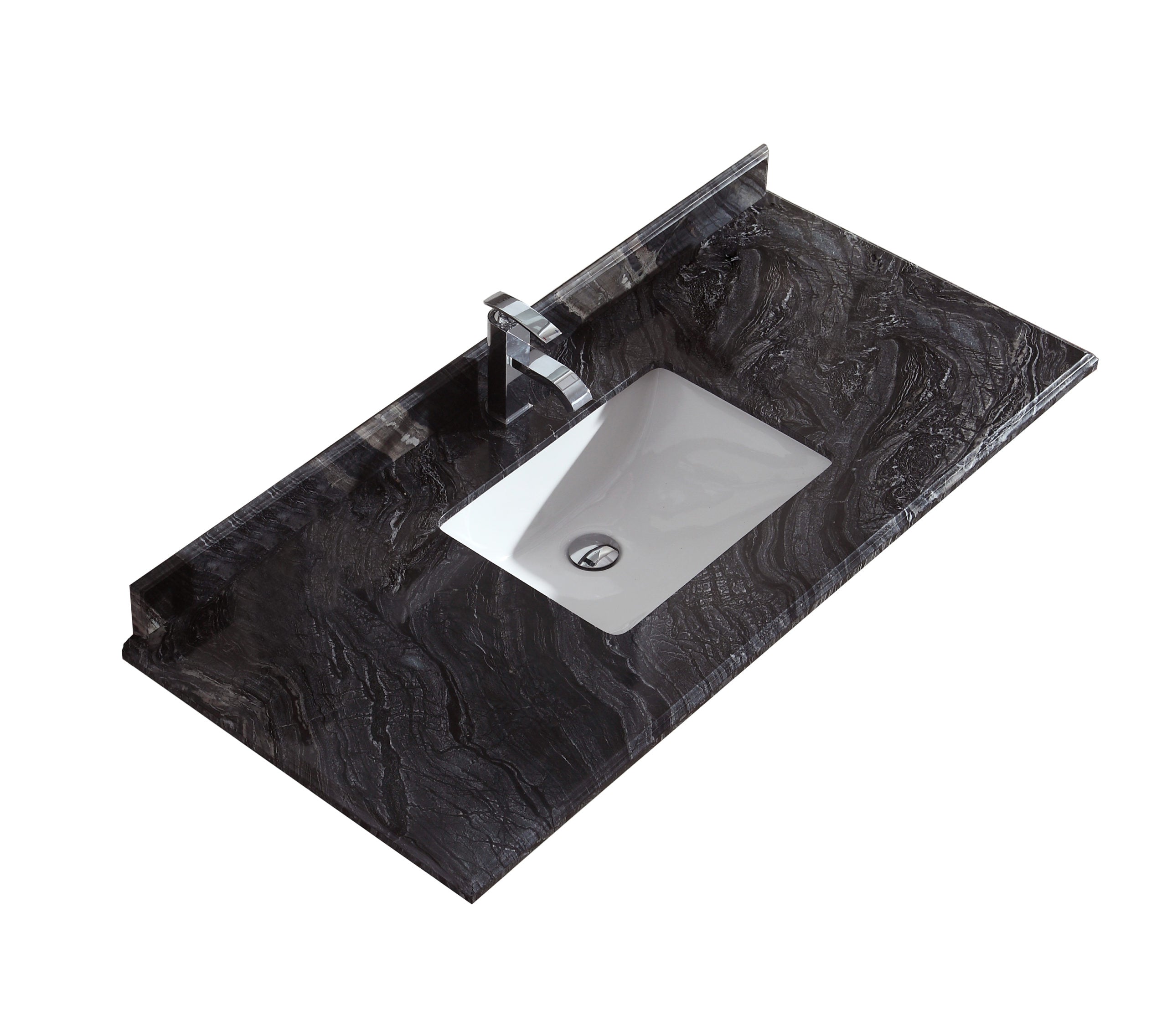 Laviva 313SQ1H-48 Forever 48" Single Hole Countertop with Rectangular Ceramic Sink