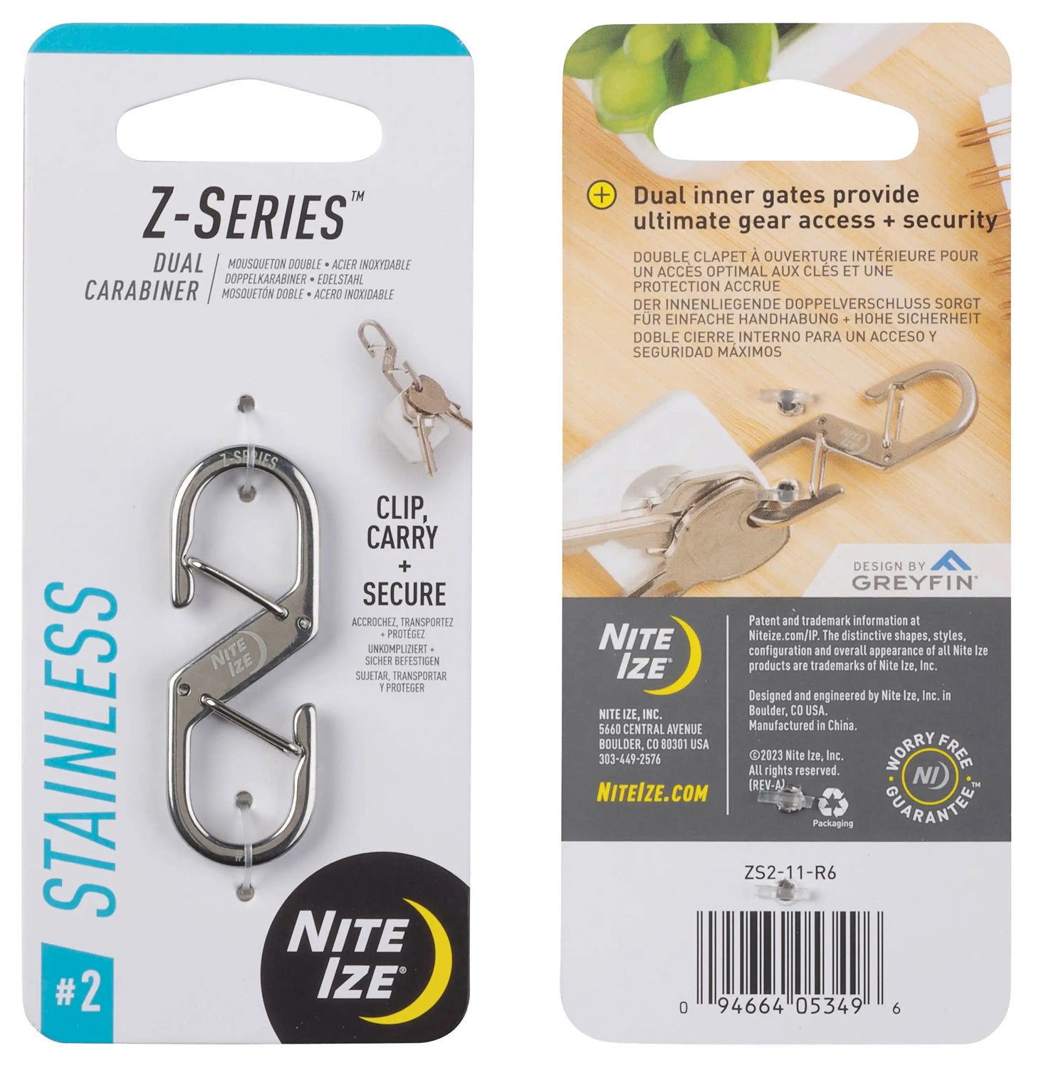 Nite Ize Zseries #2 Dual Carabiner: Secure Your Gear with Double the Strength