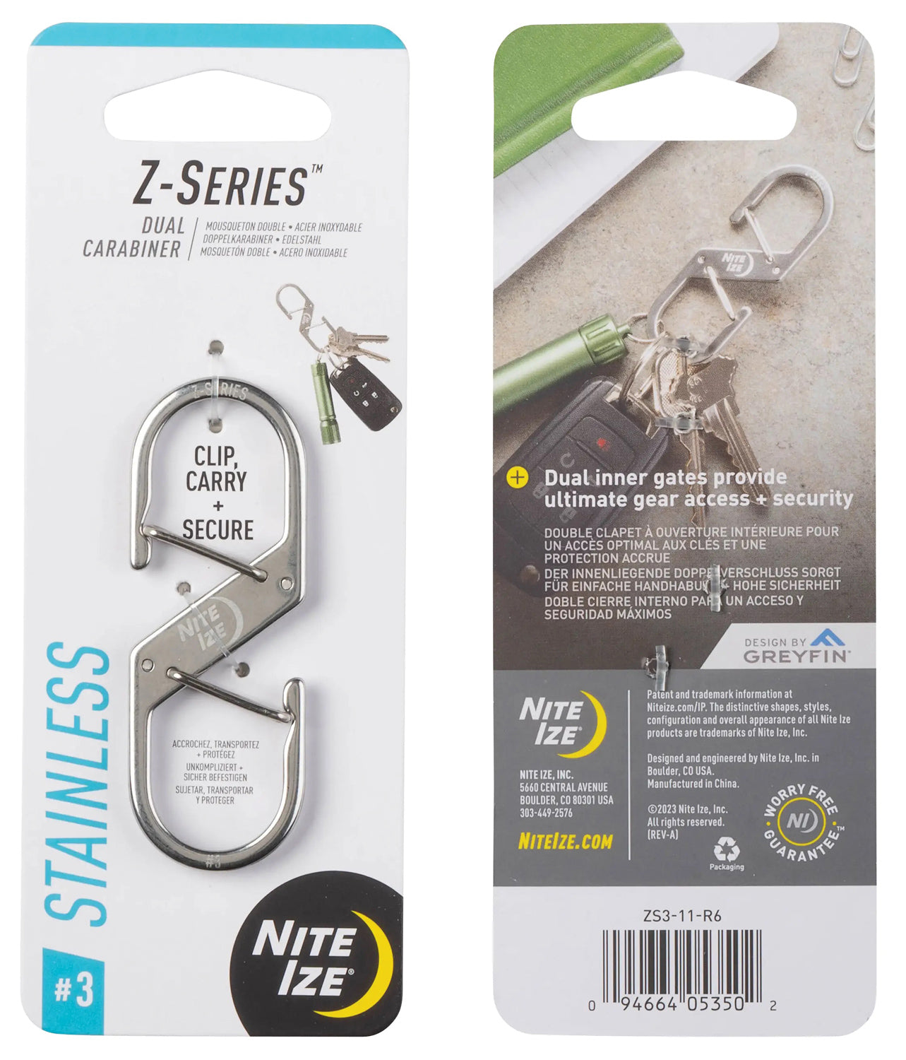 Nite Ize Zseries #3 Dual Carabiner: Secure Your Gear with Double the Strength