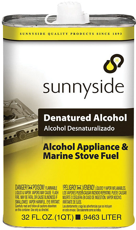 Sunnyside Denatured Alcohol 1 Qt - Premium Stove Fuel & Accessories
