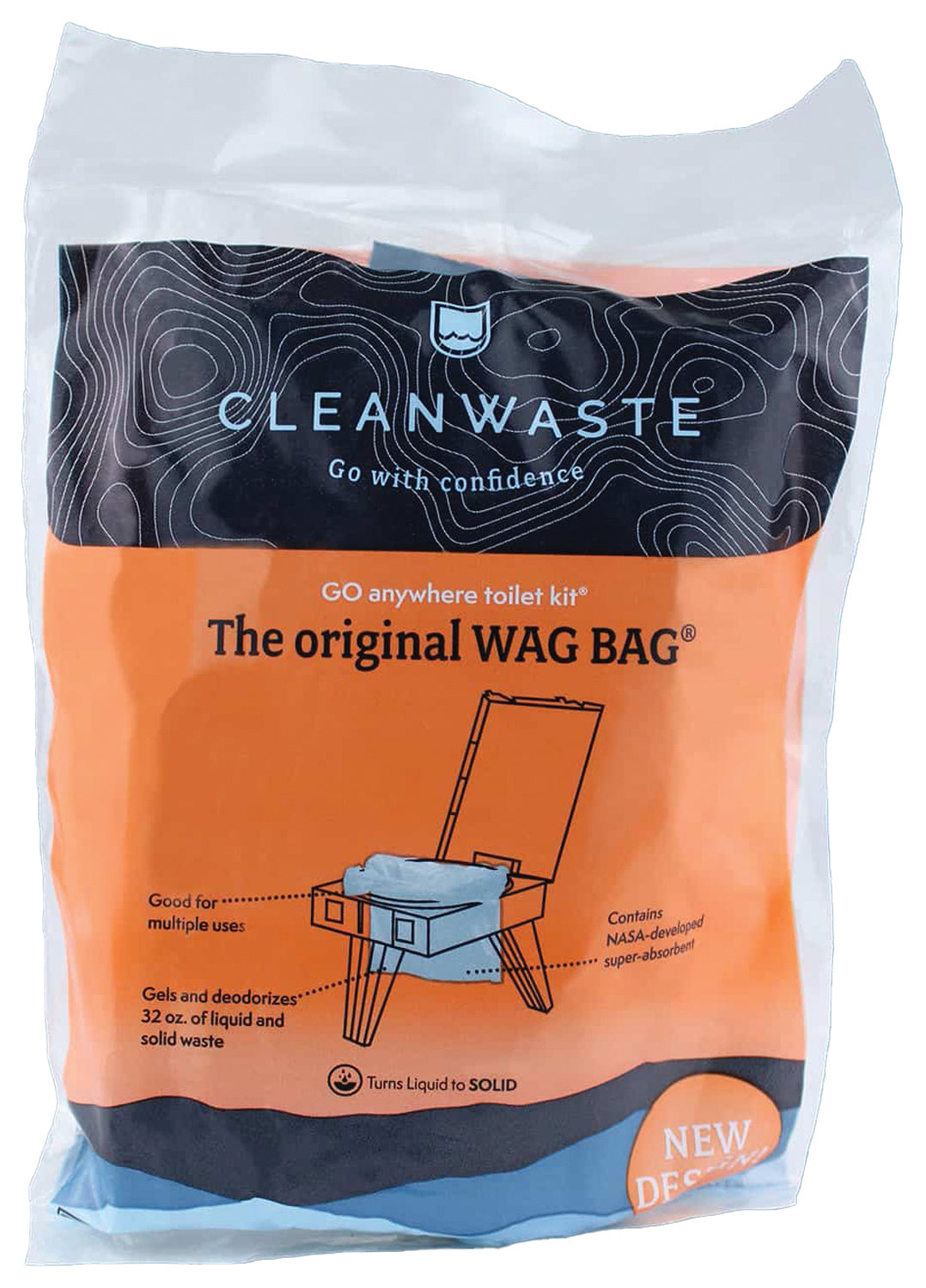 Cleanwaste The Original Wag Bag Single: Portable and Eco-Friendly Waste Disposal Solution