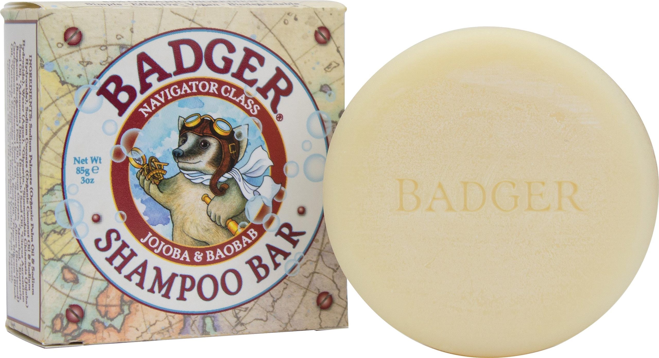 Badger Badger Shampoo Bar - 3 oz Natural Hair Care Solution