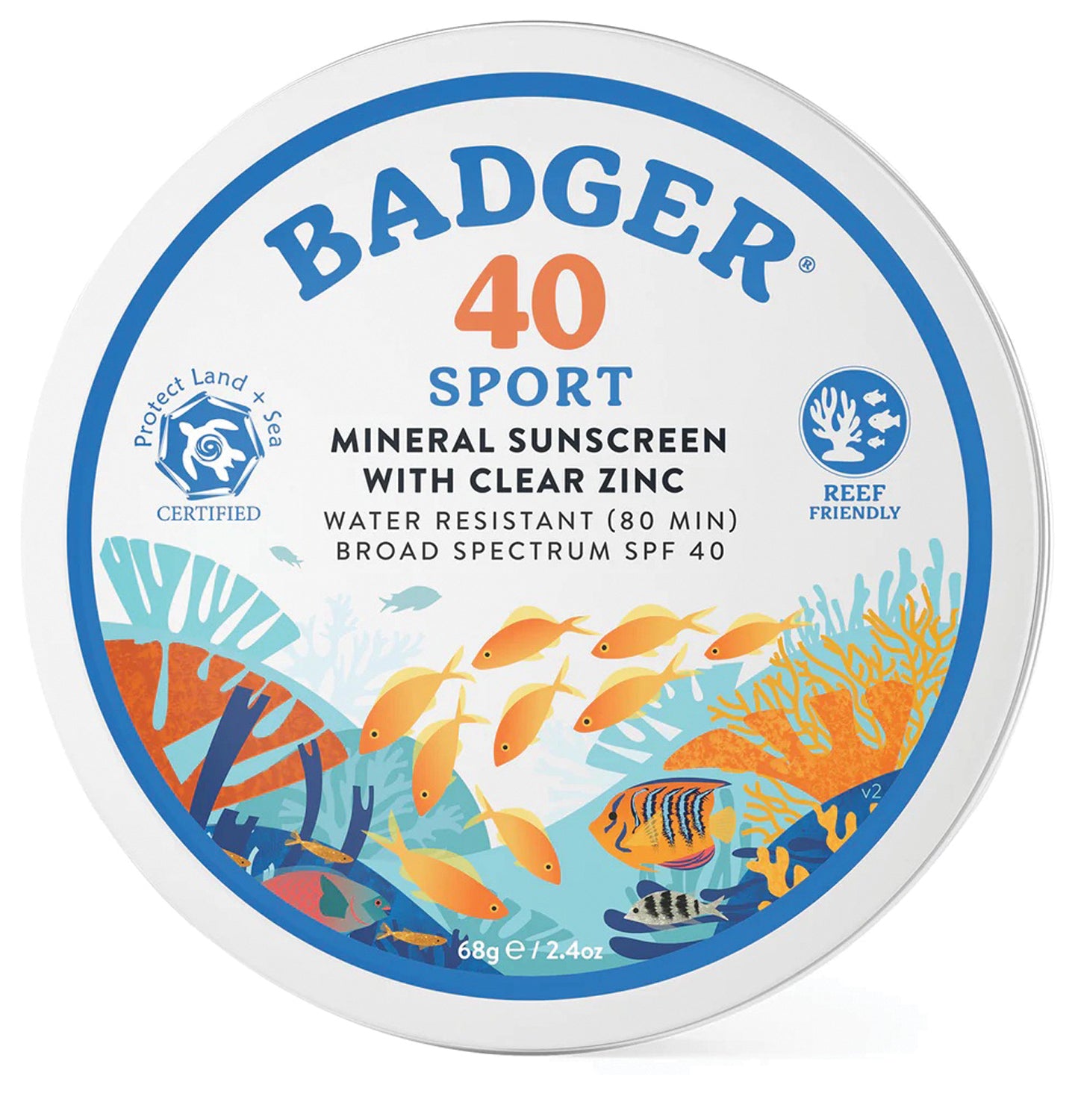Badger Pls Sunscreen Balm SPF 40 - 2.4 oz