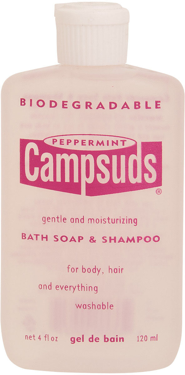 Camp Suds 2-in-1 Bath Soap & Shampoo - Peppermint Scented, 4 oz