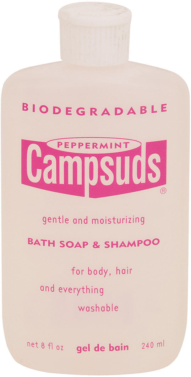 Camp Suds 2-in-1 Bath Soap & Shampoo - Peppermint Scented, 8 oz