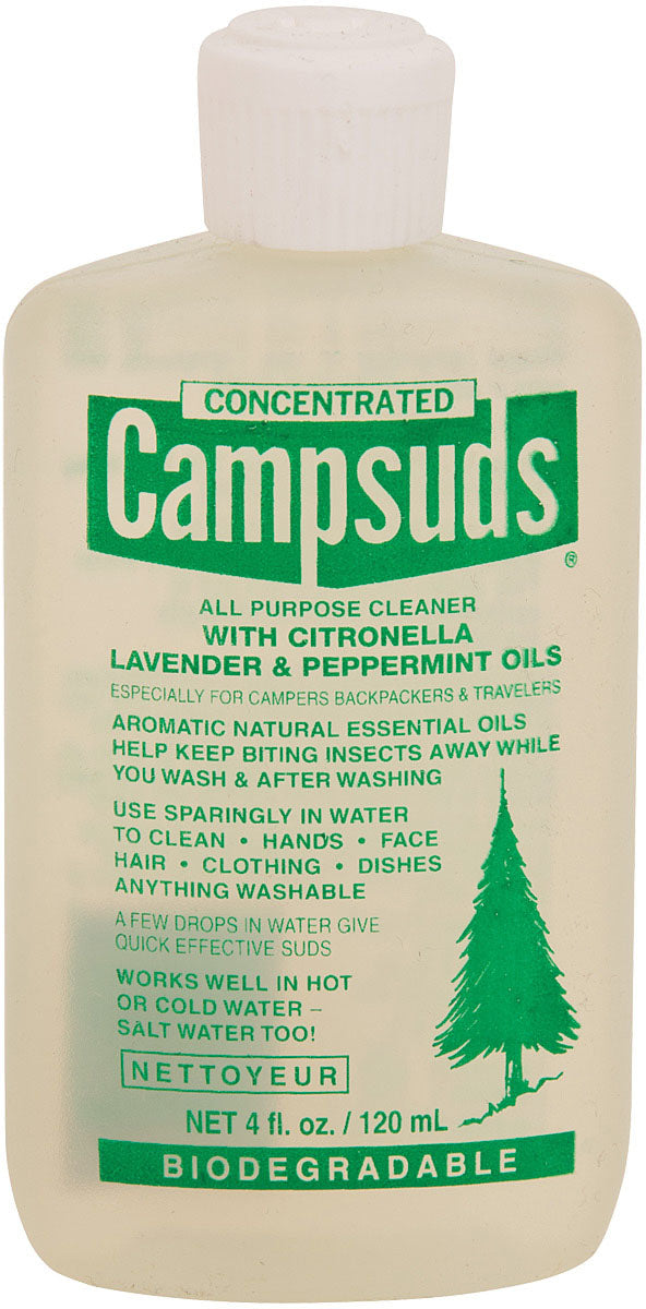 Camp Suds Citrus Lavender Peppermint 4 oz Soap & Shampoo - All-in-One Camping Essential