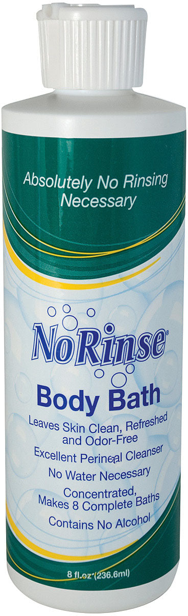 Convenient No-Rinse Shampoo and Body Bath Combo - 8 Oz Soap & Shampoo