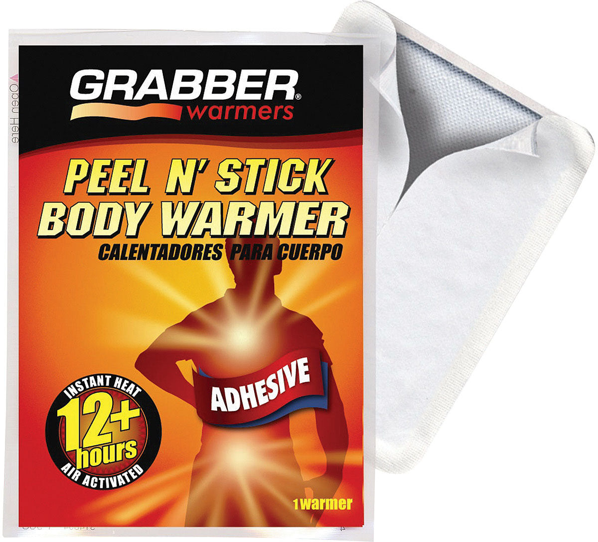 Stay Warm All Day with Grabber Body Warmer - 12 Hr Adhesive Hand & Foot Warmers