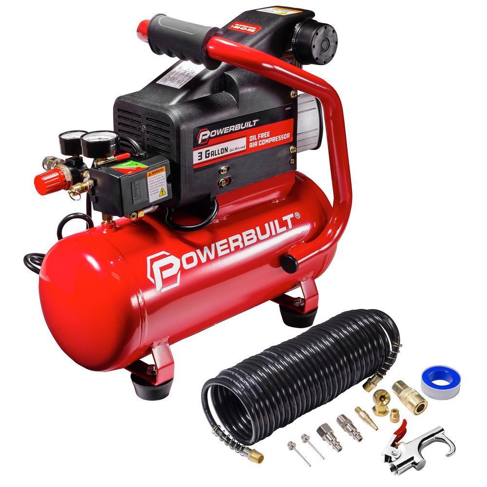 3 Gal. Portable Electric Air Compressor Kit