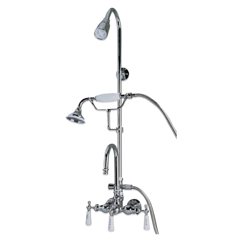 Barclay 4023-PL Converto Shower With Handheld Shower Riser Cast Iron Tub