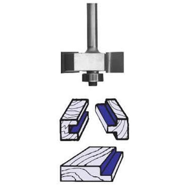 1904 Slotting And Rabbeting Router Bit 1/4" SH 1-1/4" D X 1/8" CL X 3/8" CD 2" OL