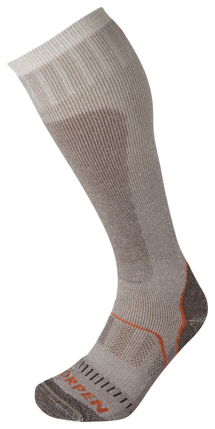 Lorpen T2 Hunt Xtreme Overcalf Brown Large Hunting Socks