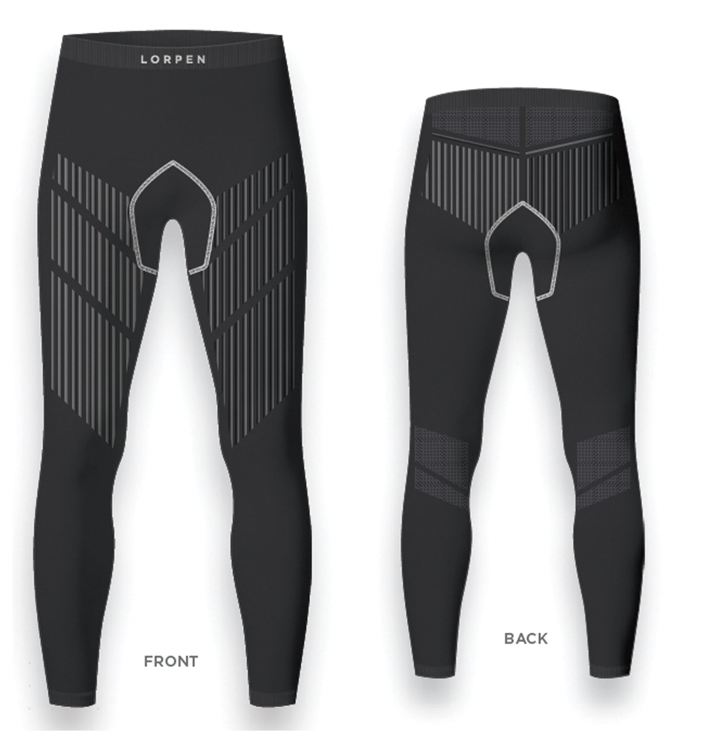 Lorpen Taku Baselayer Bottoms - Men's Large, Gray: Stay Warm and Dry