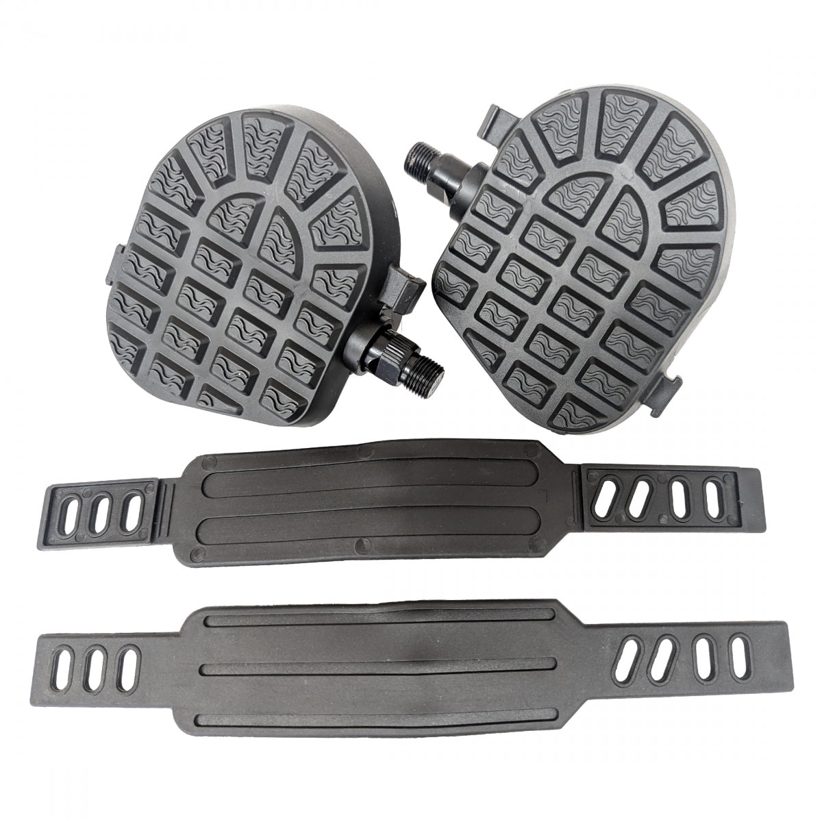 Sunlite Flat Form I Exerciser Pedals 9/16in Black