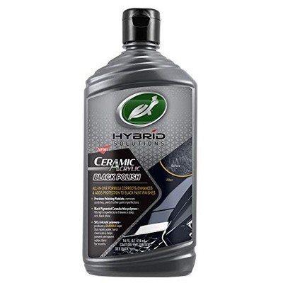 Turtle Wax Hybrid Solutions Ceramic Acrylic Black Polish And Wax, 14 Oz. (53448)