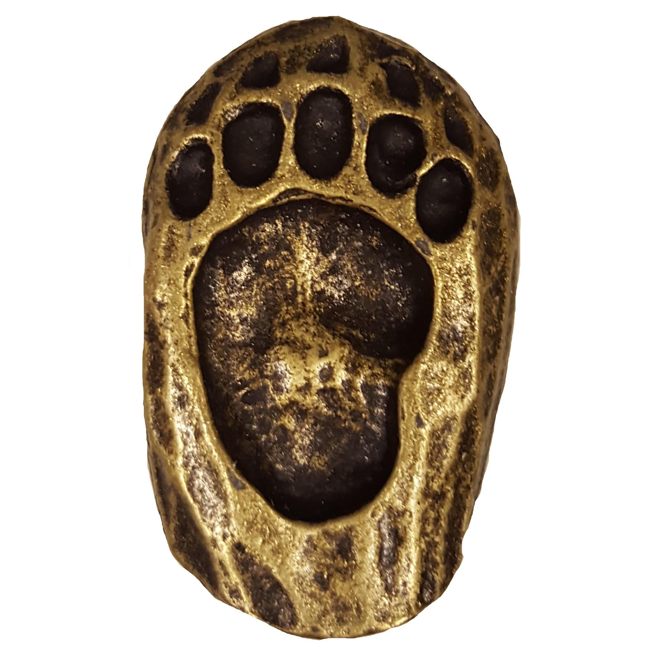 Single Bear Track Pull, Right, Antique Brass, Model 170AB