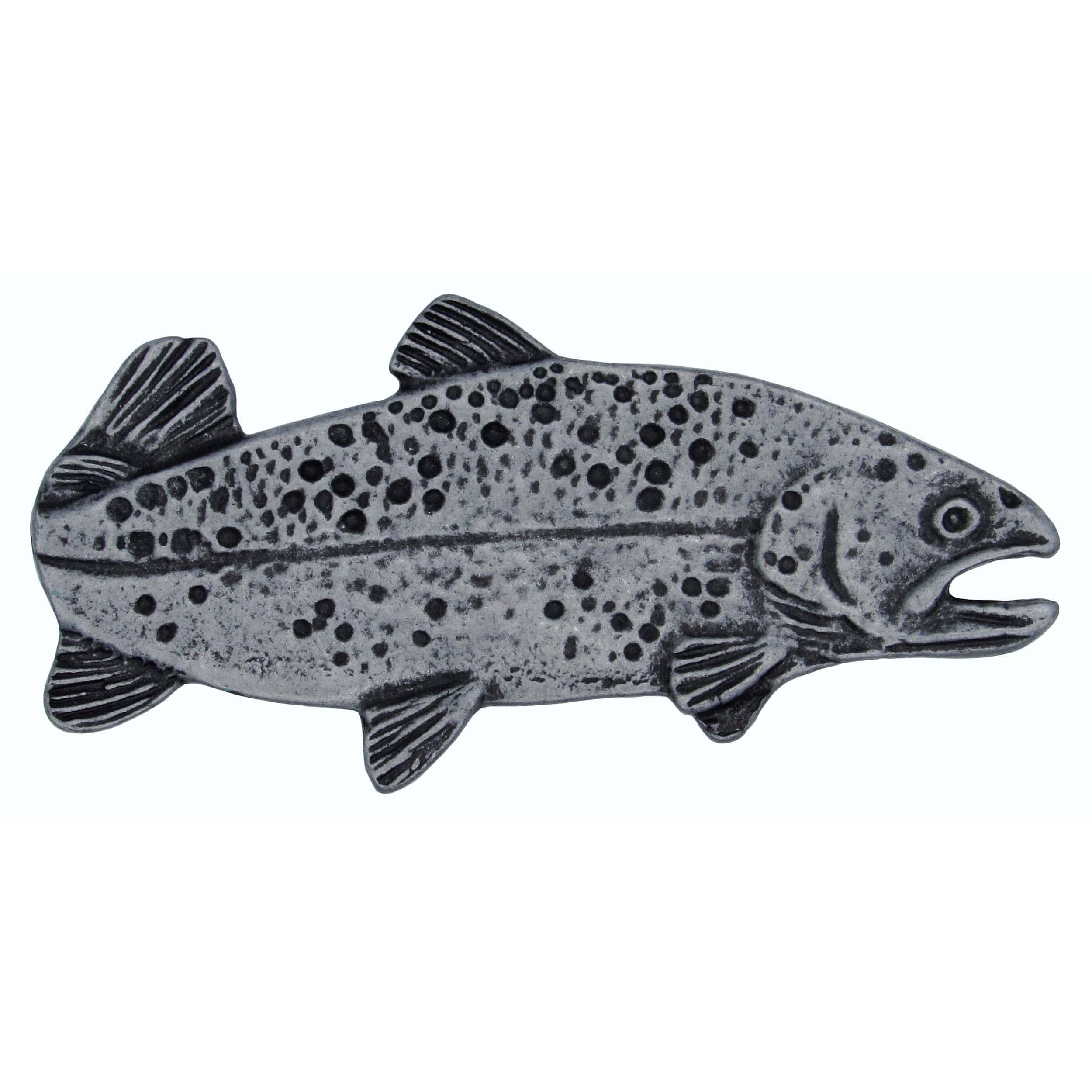 2" Long Trout Pull Right Facing, Pewter, Model 095P