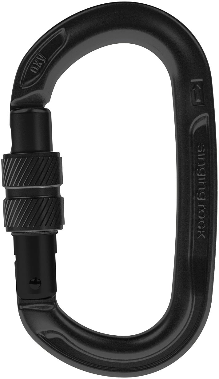 Singing Rock Oxy SG Black Carabiner - Lightweight and Durable