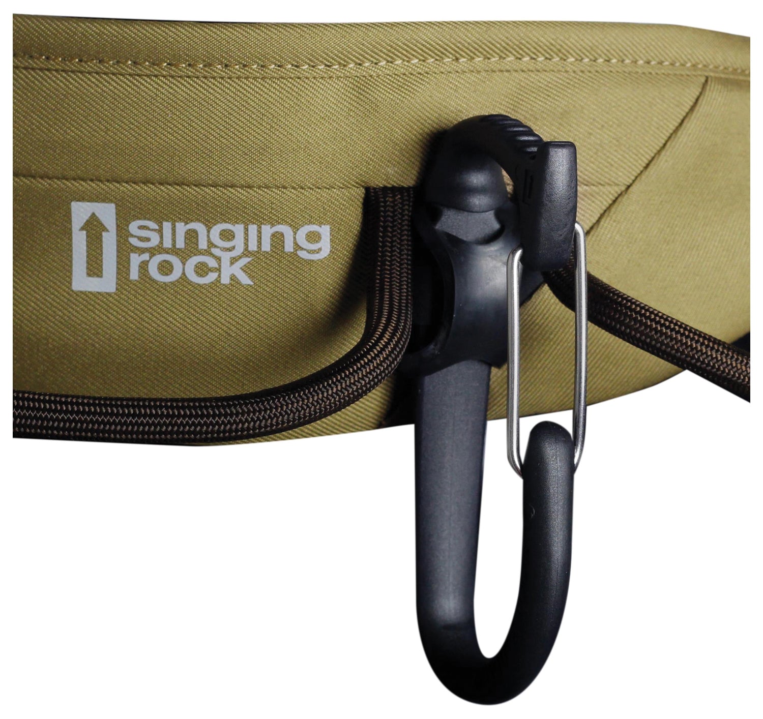 Singing Rock Onyx Lg Climbing Harness in Olive Green