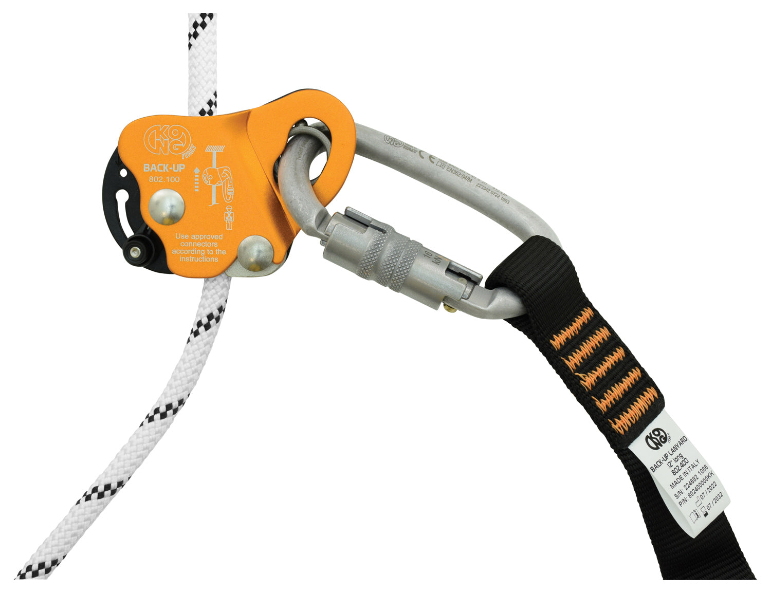 Kong Back-up Fall Arrester: ANSI Certified Rigging Safety Solution