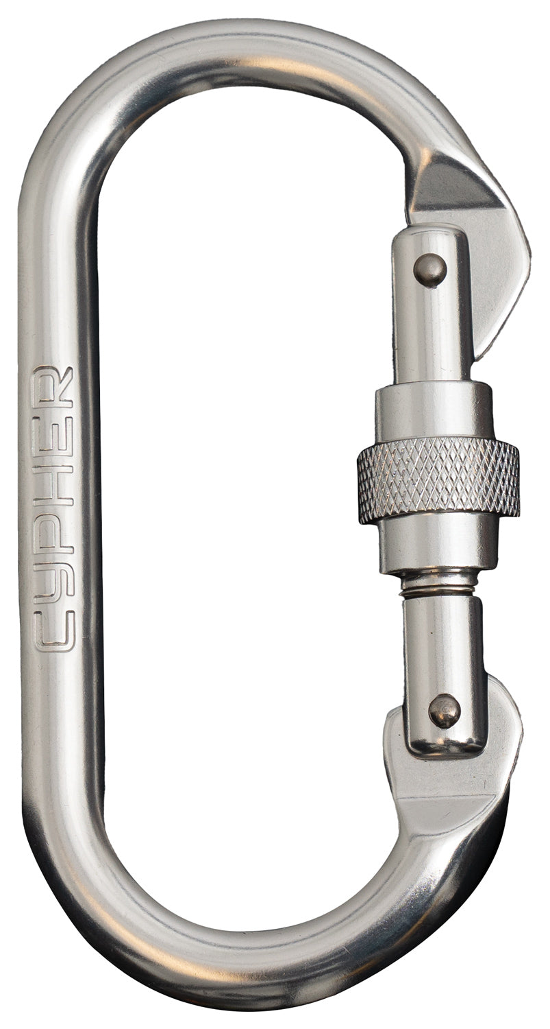 Cypher Liberty Mountain Oval Carabiners - Set of 6 Bright Oval Carabiners