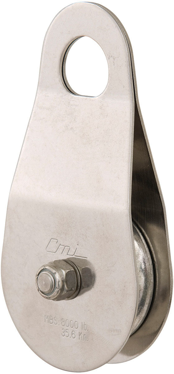 2" Stainless Steel Service Line Pulley with Aluminum Sheave Bushing - Heavy Duty Pulleys