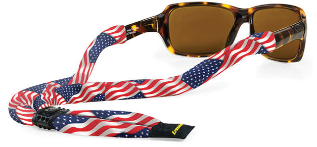 Croakies Suiter XL with US Flag Design - M/L Size Accessories