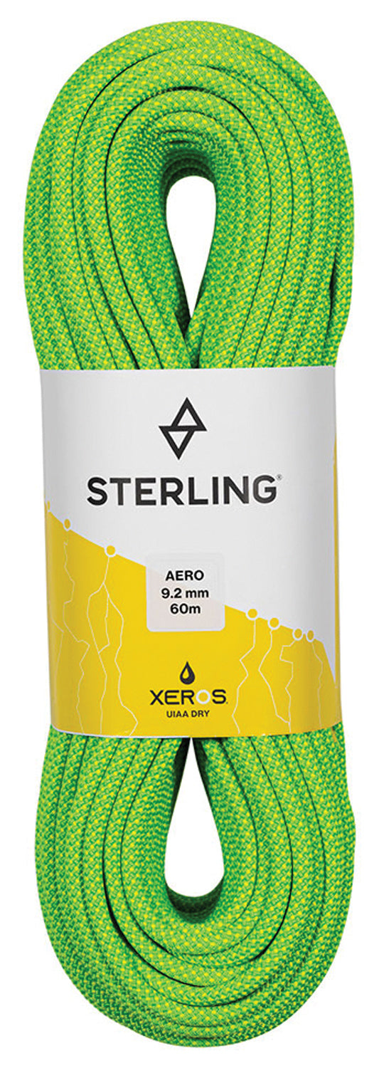 Sterling Aero 9.2mm x 60m Green Xeros Climbing Rope