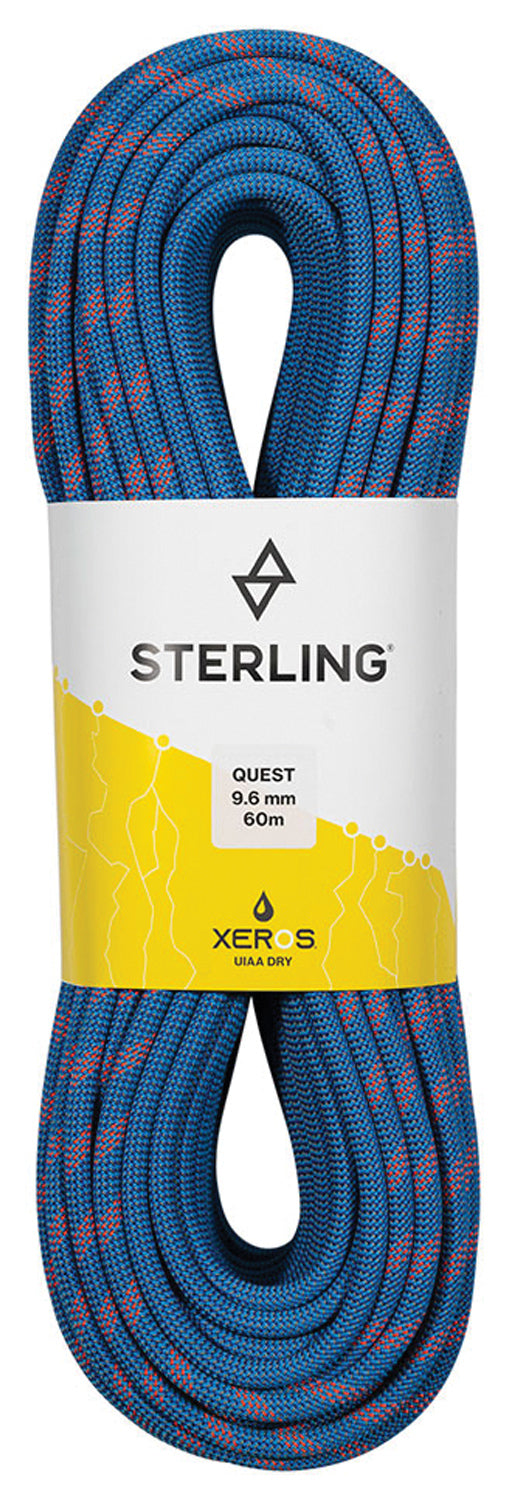 Premium Climbing Rope: Sterling Quest 9.6mmx70m Blue Xeros