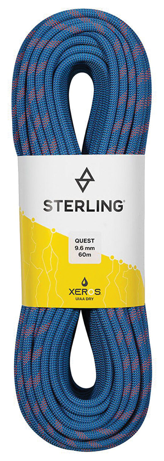 Sterling Quest 9.6mmx60m Bi Blue Xeros Climbing Rope - Durable and Reliable for Your Adventures
