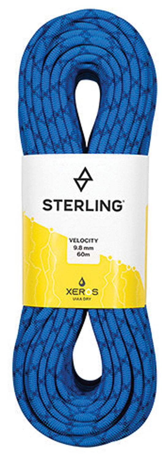 Sterling Velocity 9.8mm x 60m Blue Xeros Climbing Rope