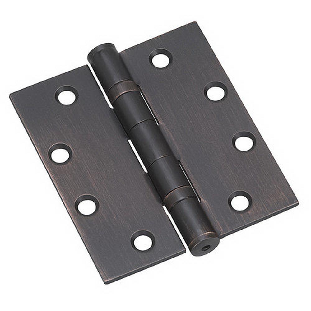 Full Mortise Inset Oil-Rubbed Bronze Hinge (3-Pack)