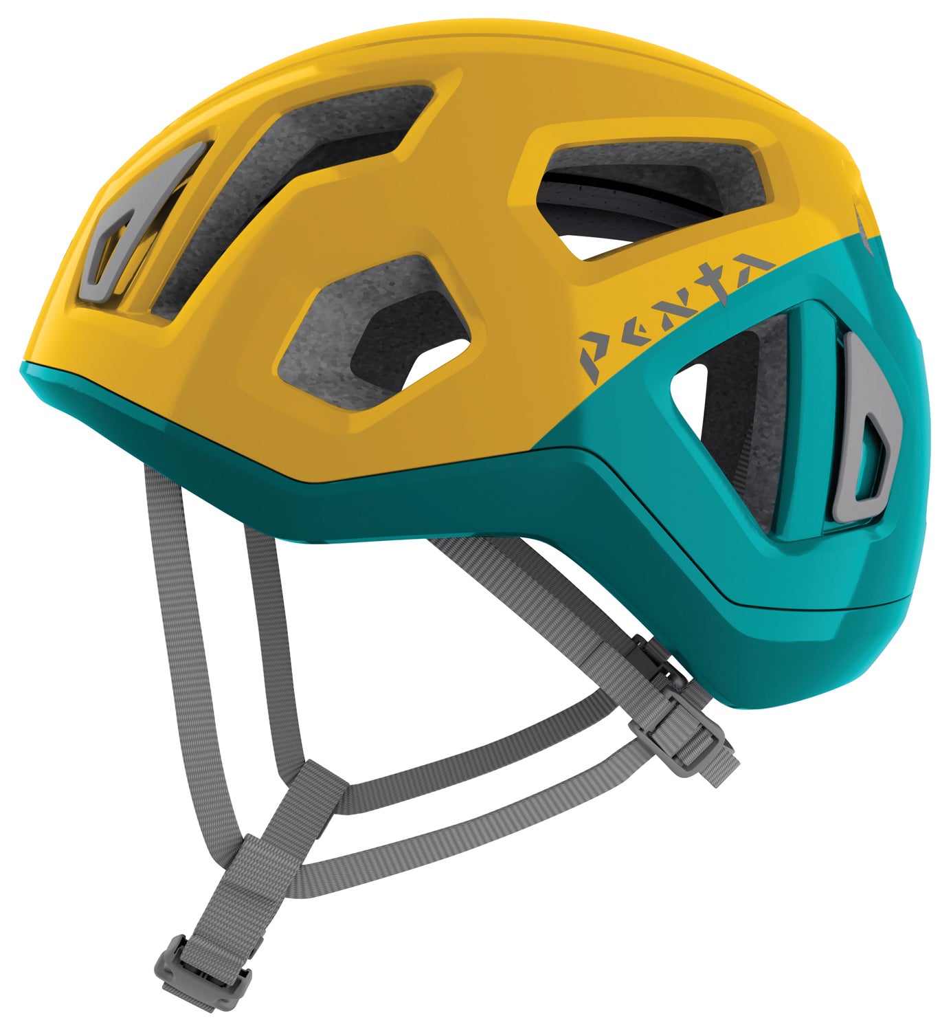 Singing Rock Penta Junior Helmet in Yellow/Blue - Safety and Style for Young Climbers